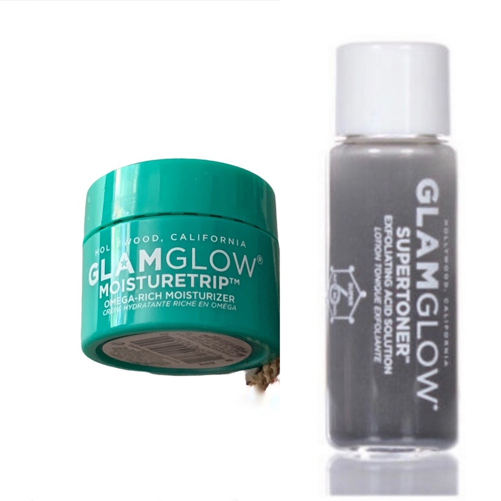 NWT GlamGlow SupertonerExfoliating +moisture strip